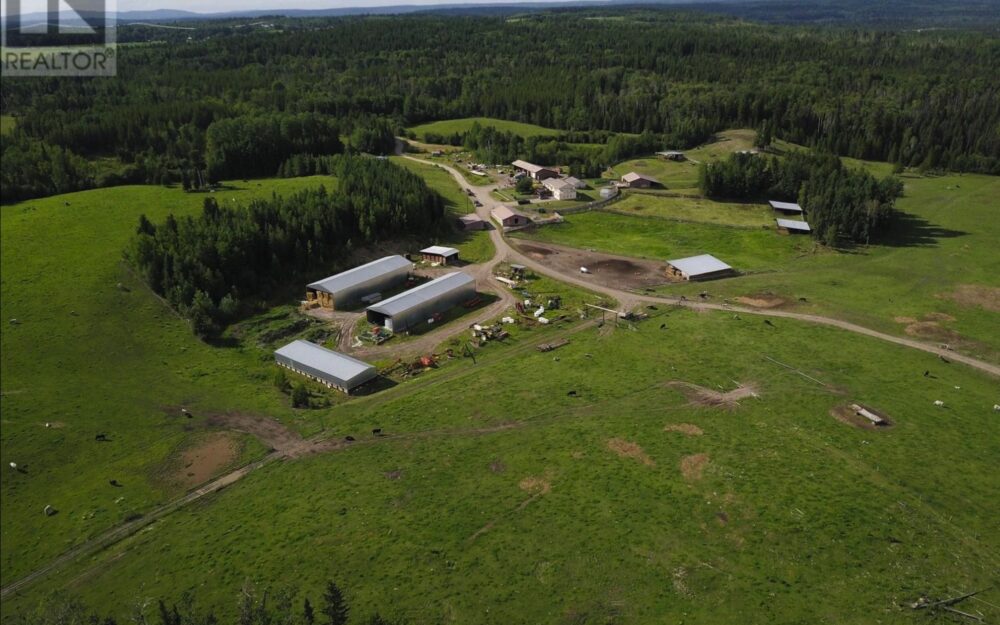 10070 N. McBride Timber Road, Prince George, BC > 445 Acres | Fenced & Xfenced | 4 Bed/3Bath Home | 250 Acres Hay | Heated Shop | Barns & Livestock Shelters | Equipment & RV Storage